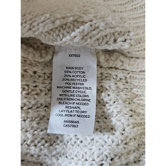 BP Retro Knit Cardigan In Cream Button Up Front Sweater Size M - Picture 6 of 12